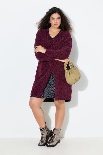 Plus size veliki brojevi Kardigan dugih rukava dužeg kroja za punije
