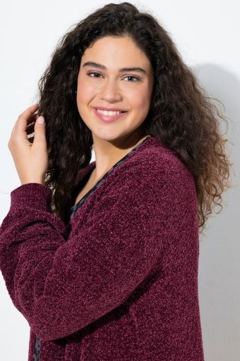 Plus size veliki brojevi Kardigan dugih rukava dužeg kroja za punije