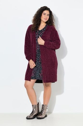 Plus size veliki brojevi Kardigan dugih rukava dužeg kroja za punije
