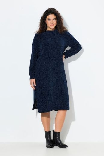Plus size veliki brojevi Haljina midi dugih rukava za punije