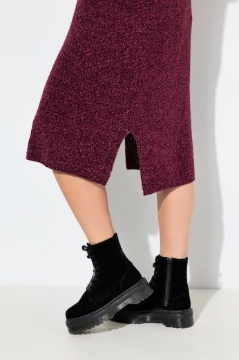 Plus size veliki brojevi Haljina midi dugih rukava za punije