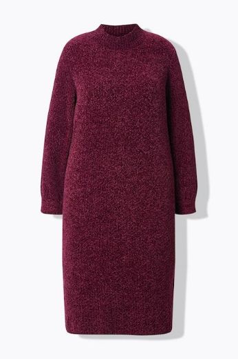 Plus size veliki brojevi Haljina midi dugih rukava za punije