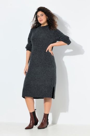 Plus size veliki brojevi Haljina midi dugih rukava za punije