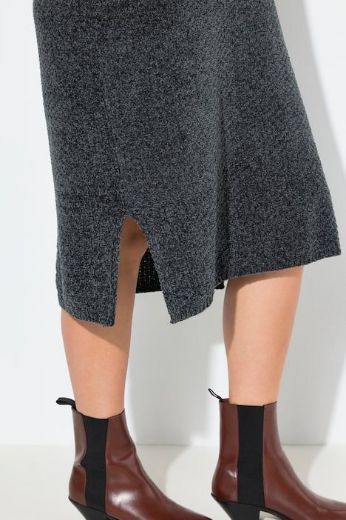 Plus size veliki brojevi Haljina midi dugih rukava za punije