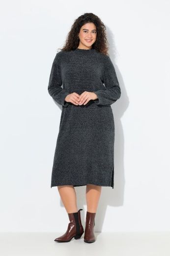 Plus size veliki brojevi Haljina midi dugih rukava za punije