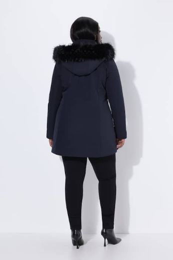 Plus size veliki brojevi Jakna A kroja s kapuljačom za punije