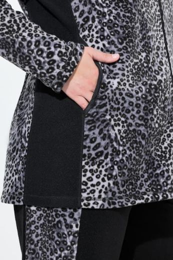 Plus size veliki brojevi Majica dugih rukava od flisa s patentnim zatvaračem za punije