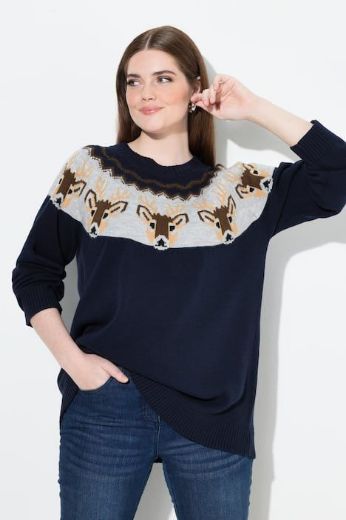 Plus size veliki brojevi Pulover dugih rukava za punije