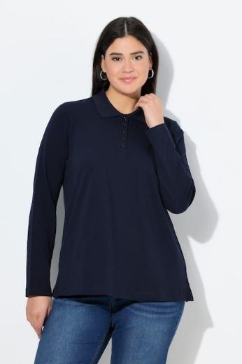 Plus size veliki brojevi Majica Polo dugih rukava za punije