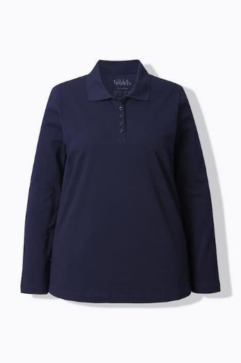 Plus size veliki brojevi Majica Polo dugih rukava za punije