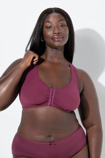 Plus size veliki brojevi Grudnjak bez žica na prednje kopčanje za punije