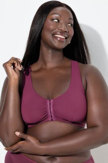 Plus size veliki brojevi Grudnjak bez žica na prednje kopčanje za punije