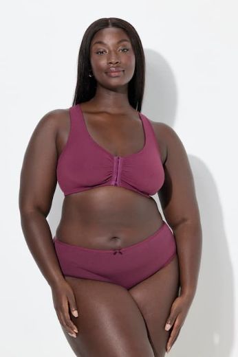 Plus size veliki brojevi Grudnjak bez žica na prednje kopčanje za punije