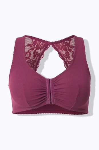 Plus size veliki brojevi Grudnjak bez žica na prednje kopčanje za punije