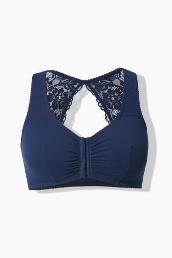 Plus size veliki brojevi Grudnjak bez žica na prednje kopčanje za punije