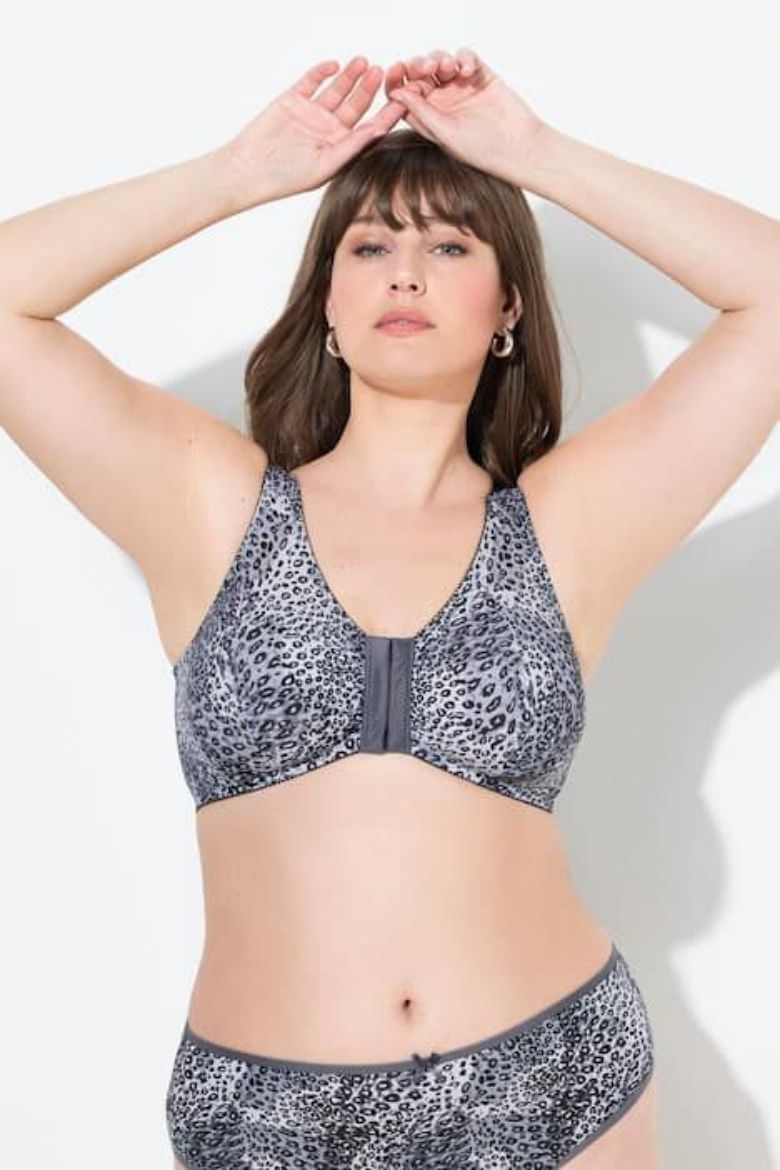 Plus size veliki brojevi Grudnjak širokih naramenica na prednje kopčanje za punije