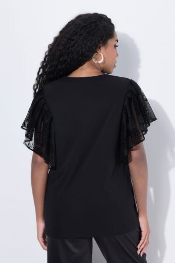 Plus size veliki brojevi Majica kratkih rukava V ovratnika za punije
