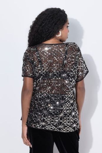 Plus size veliki brojevi Bluza svečana kratkih rukava za punije