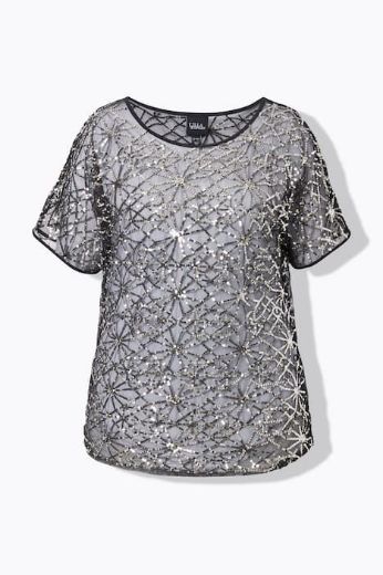 Plus size veliki brojevi Bluza svečana kratkih rukava za punije