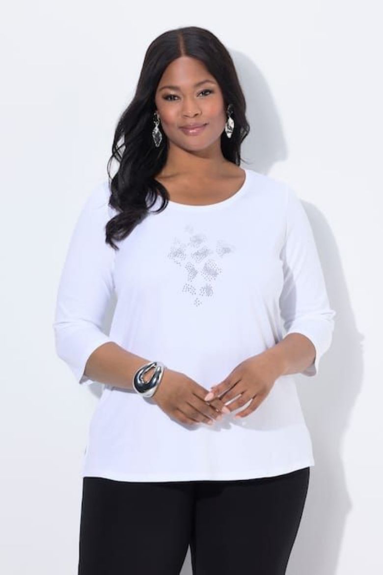 Plus size veliki brojevi Majica 3/4 rukava za punije