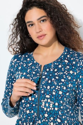 Plus size veliki brojevi Haljina dugih rukava A kroja za punije