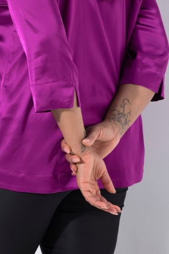 Plus size veliki brojevi Bluza elegantna 3/4 rukava za punije