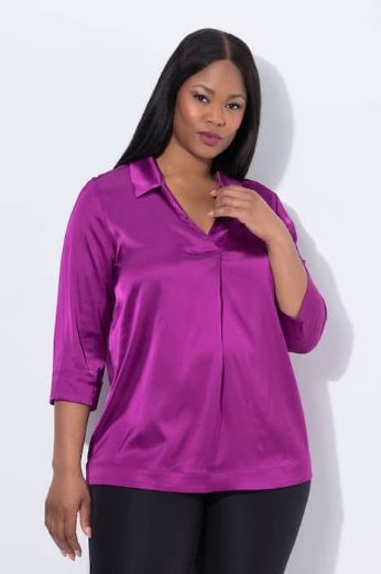 Plus size veliki brojevi Bluza elegantna 3/4 rukava za punije