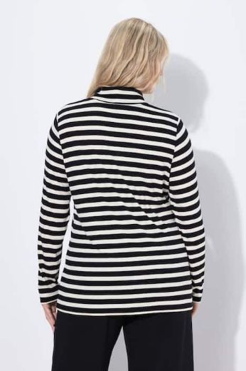 Plus size veliki brojevi Majica dugih rukava na pruge za punije