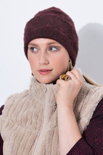 Plus size veliki brojevi Kapa vunena za punije