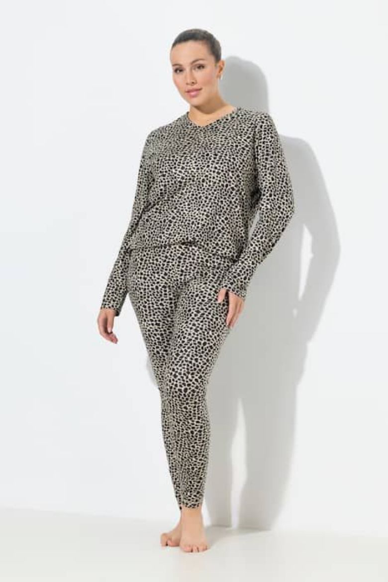 Plus size veliki brojevi Tajice s leopard uzorkom za punije