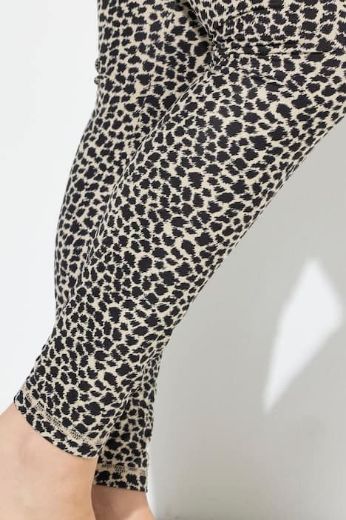 Plus size veliki brojevi Tajice s leopard uzorkom za punije