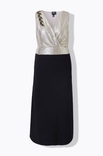 Plus size veliki brojevi Haljina elegantna maxi bez rukava V ovratnika za punije