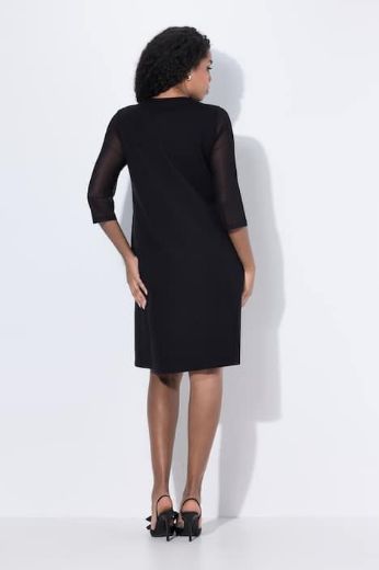 Plus size veliki brojevi Haljina elegantna 3/4 rukava V ovratnika za punije