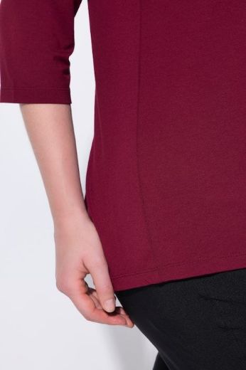 Plus size veliki brojevi Majica 3/4 rukava s ukrasnim detaljima A kroja za punije