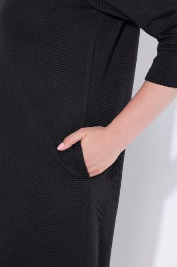Plus size veliki brojevi Haljina 3/4 rukava V ovratnika za punije