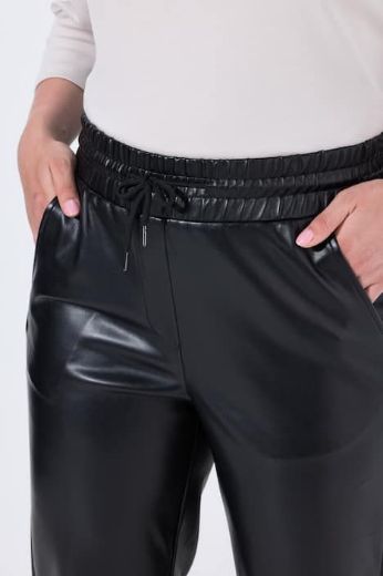 Plus size veliki brojevi Hlače imitacija kože elastičnog struka za punije