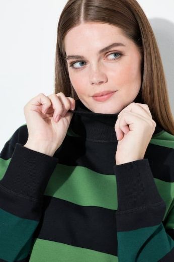 Plus size veliki brojevi Pulover dugih rukava povišenog ovratnika za punije