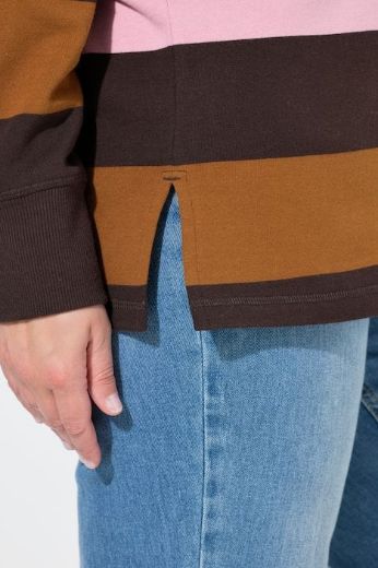Plus size veliki brojevi Pulover dugih rukava povišenog ovratnika za punije