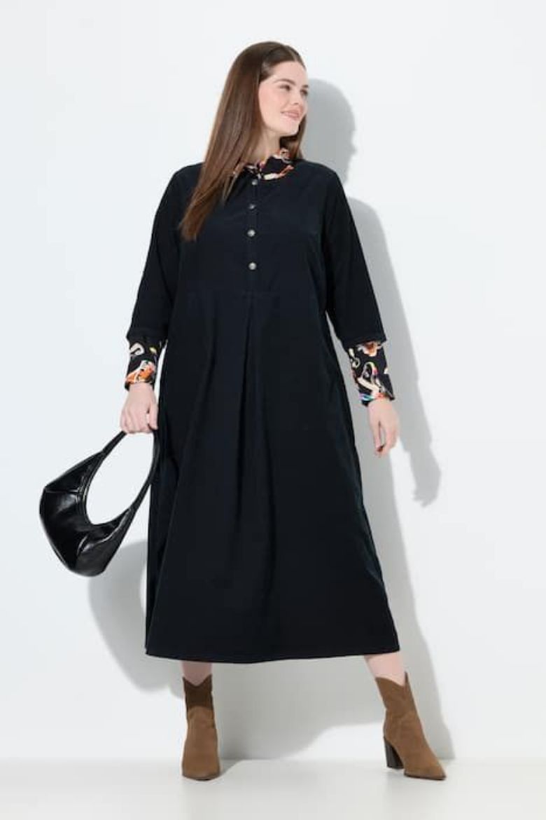 Plus size veliki brojevi Haljina maxi 3/4 rukava za punije