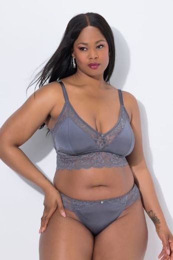 Plus size veliki brojevi Gaćice s dodatkom ukrasne čipke za punije