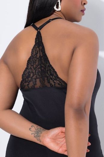 Plus size veliki brojevi Kombine s ukrasnom čipkom za punije