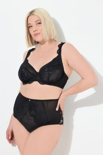 Plus size veliki brojevi Gaćice maxi s dodatkom ukrasne čipke za punije
