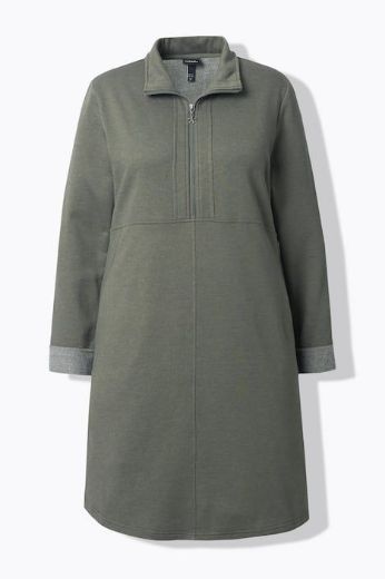 Plus size veliki brojevi Haljinai dugih rukava za punije