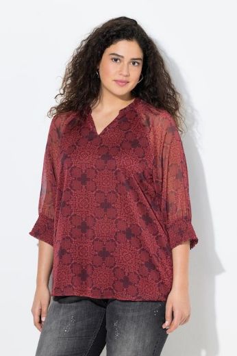 Plus size veliki brojevi Tunika 3/4 rukava A kroja za punije