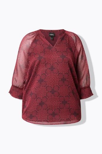 Plus size veliki brojevi Tunika 3/4 rukava A kroja za punije