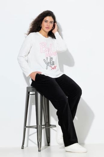 Plus size veliki brojevi Hlače širokih ravnih nogavica za punije