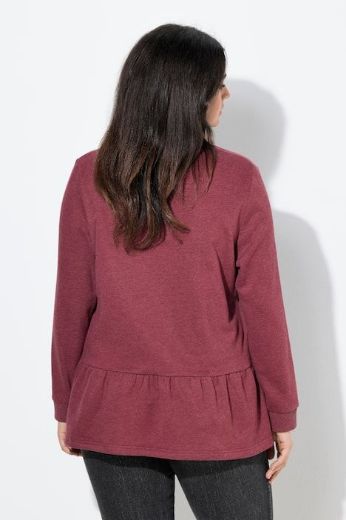 Plus size veliki brojevi Majica dugih rukava na volane za punije