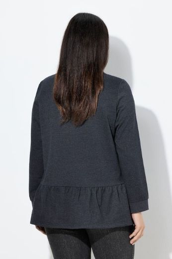 Plus size veliki brojevi Majica dugih rukava na volane za punije