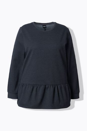 Plus size veliki brojevi Majica dugih rukava na volane za punije