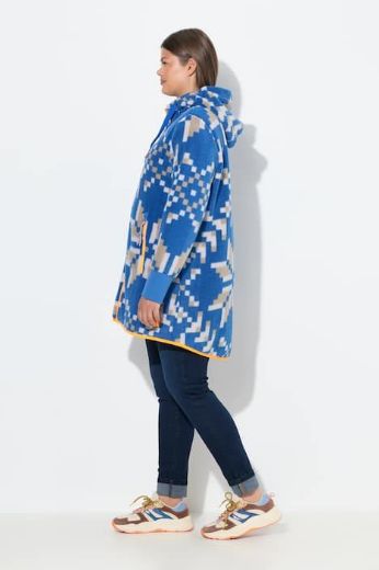 Plus size veliki brojevi Majica dugih rukava s patentnim zatvaračem i kapuljačom za punije